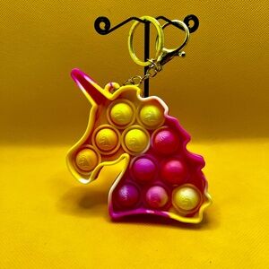 NWOT - Large Unicorn Popit Keychain!